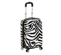 Rockland Safari Valise Rigide à roulettes pivotantes, zébré, Taille Unique, Melbourne Valise Rigide Extensible à roulettes pivotantes