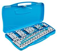 Rockmusic Rockstar AX25N2 Chariot de musique Jouets Musicaux en cuir chromé, 25 touches de couleurs avec étui et fouets