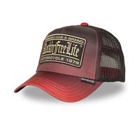 Rock'n Free Life Casquette Trucker Wrong Homme - Trucker - Filet Rigide - Rouge | Violet | Bleu | Noir - Visière Arrondie Taille unique