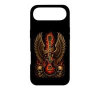 Rock'n Roll Ailes de Guitare flamboyantes têtes de Mort pour Amateurs de Musique Coque pour iPhone Air