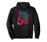 Rock'n Roll Girl Cool Rocker Guitare Sweat à Capuche