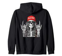 Rock'n Roll Girl Squelette Rocker Cool Punk Rock Music Vibes Sweat à Capuche
