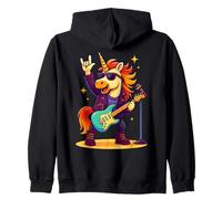 Rock'n Roll Licorne Rockstar, Rock on Hand Rock Music Fun Sweat à Capuche