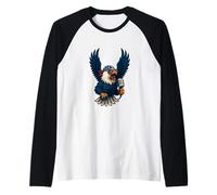 Rock'n'Freedom Eagle Singing for America Manche Raglan