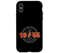 Rock'n'Roll 1955 High Voltage Rétro Musique Anniversaire Coque pour iPhone X/XS
