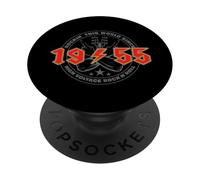 Rock'n'Roll 1955 High Voltage Rétro Musique Anniversaire PopSockets PopGrip Adhésif