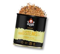 ROCK'N'RUBS The Winner Steaks it all Épice pour barbecue - Style citron - Pour griller avec flocons de sel crunchy, poivre de cerise et citron - 140 g