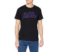 Rockoff Trade Black Sabbath Wavy Logo Vintage, T-Shirt Homme, Noir (Black Black), Large