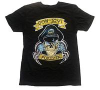 Rockoff Trade Bon Jovi T Shirt Forever Band Logo Nouveau Officiel Noir Unisex Size S