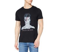 Rockoff Trade David Bowie Aladdin Sane T-Shirt, Noir, XXL Homme