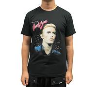 Rockoff Trade David Bowie T Shirt Young Americans Back Print Nouveau Officiel Homme Noir Size XL