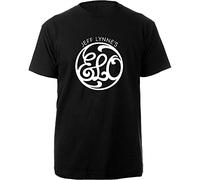 Rockoff Trade Elo T Shirt Script Band Logo Nouveau Officiel Homme Noir Size S