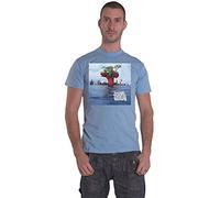 Rockoff Trade Gorillaz T Shirt Plastic Beach Band Logo Nouveau Officiel Homme Light Bleu Size M