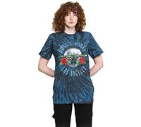 Rockoff Trade Guns N Roses T Shirt Los Angeles Band Logo Nouveau Officiel Dip Dye on Noir Size L
