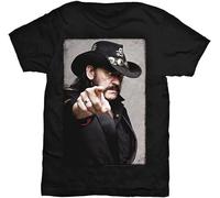 Rockoff Trade Men's Lemmy Pointing Photo T-Shirt Black XXL