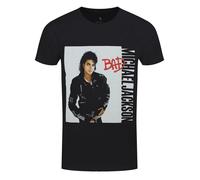 Rockoff Trade Men's Michael Jackson Bad T-Shirt S Black (Black Black)