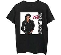 Rockoff Trade Michael Jackson Bad T-Shirt, Noir (Black Black), Large Homme