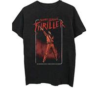 Rockoff Trade Michael Jackson Thriller White Red Suit T-Shirt, Noir (Black Black), X-Large Homme