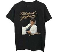 Rockoff Trade Michael Jackson Thriller White Suit T-Shirt, Noir (Black Black), X-Large Homme