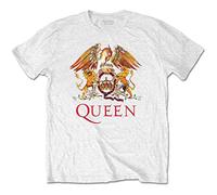 Rockoff Trade Queen Classic Crest T-Shirt, Blanc (White White), Small Homme