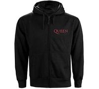 Rockoff Trade Queen Classic Crest Zip (Back Print) Sweat-Shirt À Capuche, Noir (Black Black), X-Large Homme