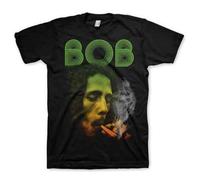 Rockoff Trade T-Shirt Bob Marley Smoking Da ERB pour Homme, Noir, M