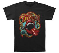 Rockoff Trade The Rolling Stones Retro 70s Vibe T-Shirt, Noir, XXL Homme