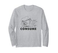 Rocko's Modern Life Consume TV Satire Minimal Line Art Manche Longue