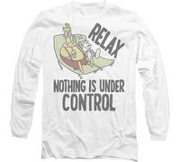 Rocko's Modern Life - T-shirt "Relax" pour homme/femme unie TV10801 (L) (Blanc)