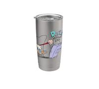 Rocko's Modern Life Tv Brain Gobelet isotherme en acier inoxydable double paroi