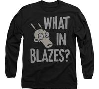 Rocko's Modern Life - "What In Blazes ?" T-shirt Homme/Femme Unie TV10806 (L) (Noir)