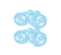 RockParty Lot de 30 ballons de fête prénatale It's A Boy en latex bleu et imprimé pour fête prénatale, fêtes et décoration
