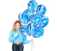 RockParty Lot de 40 ballons en latex effet tourbillon pour fêtes, fêtes prénatales, mariages, anniversaires, remise de diplôme et Nouvel An 30,5 cm