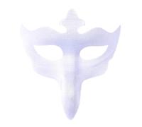 RockParty Masque vénitien de médecin de la peste pour bal masqué d'Halloween - Motif oiseau à long nez (Couleur au choix) (Blanc)