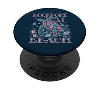 Rockport Beach TX Tortue Lover Coloré Beach SOUVENIR PopSockets PopGrip Adhésif