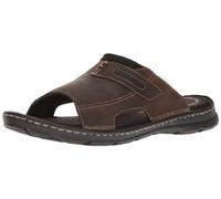 Rockport - Chaussures Darwyn Slide 2 pour Hommes, 47.5 EU Large, Brown II Lea