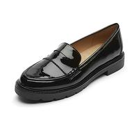 Rockport Femme Kacey Penny Semelle de Mocassin, Noir Verni, 39.5 EU