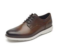 Rockport Homme Garett Plain Toe Tissu Oxford, Cognac, 42.5 EU Large