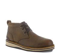 Rockport Mens Beeswax Brown Leather Work Boots ST Lace-Up Chukka 7 W