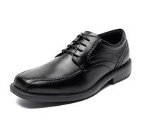 Rockport Men's Style Leader 2 Bike Toe Oxford Black Waxed Calf 10.5 W (EE)