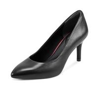 Rockport Women's Total Motion 75mm Plain Toe Pump, Cuir Noir, 41 EU