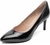 Rockport Women's Total Motion 75mm Plain Toe Pump, Noir Verni, 5.5 UK Wide