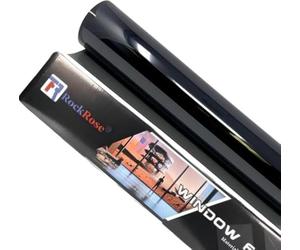RockRose Charcoal 2PLY Carbone de qualité supérieure 5 % VLT Window Car Tint 1,0 m x 30 m Tint professionnel, pour fenêtre, thermique, UV et IRR, bloc thermique, pour voitures ou bâtiments, film
