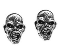 Iron Maiden Boucles d'oreilles Eddie Head Rocks Alchemy Gris G
