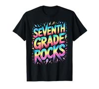 Rocks drôles de septième année Last Day Future Heroes Teacher T-Shirt