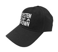 Rocks-Off System of A Down Casquette De Baseball Stacked Band Logo Officiel Noir Unisex Size One Size