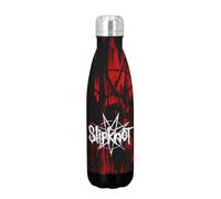 Rocksax Bouteille d'eau 500 ml Slipknot Glitch en acier inoxydable 18/8 étanche pendant 12 heures au chaud 24 heures au froid 26,5 cm de haut x 7 cm de diamètre - Produit sous licence officielle
