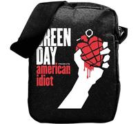 Rocksax Green Day Sac à bandoulière American Idiot, Noir, Sac à bandoulière