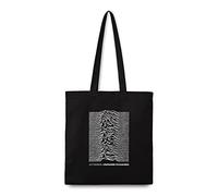 Rocksax Joy Division Tote Bag - Unknown Pleasures - 10oz Fair Trade, Recycled Cotton - 42cm x 37cm - Gusseted - Offical Merchandise