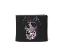 Rocksax Metallica Wallet-Pushhead, Accessoire Portefeuille de Voyage Mixte, Noir, Small